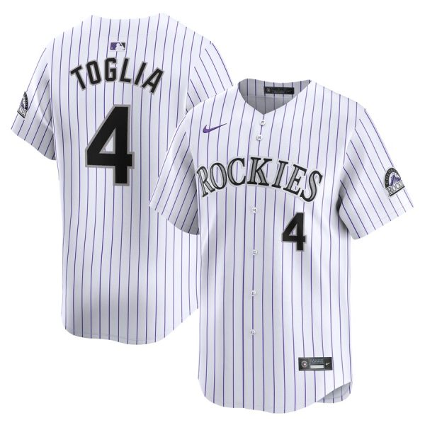 Michael Toglia Colorado Rockies Nike Home Limited Player Jersey – White –