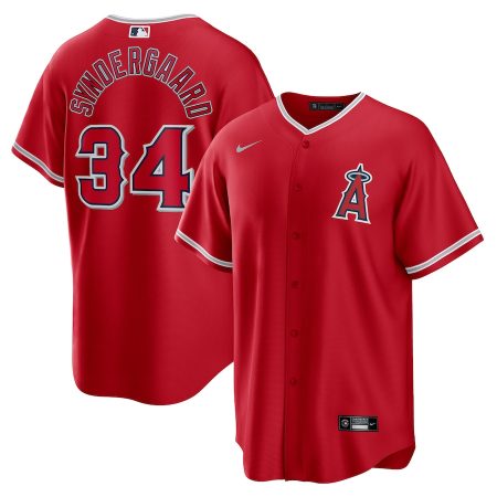 Noah Syndergaard Los Angeles Angels Nike Alternate Replica Player Jersey – Red –