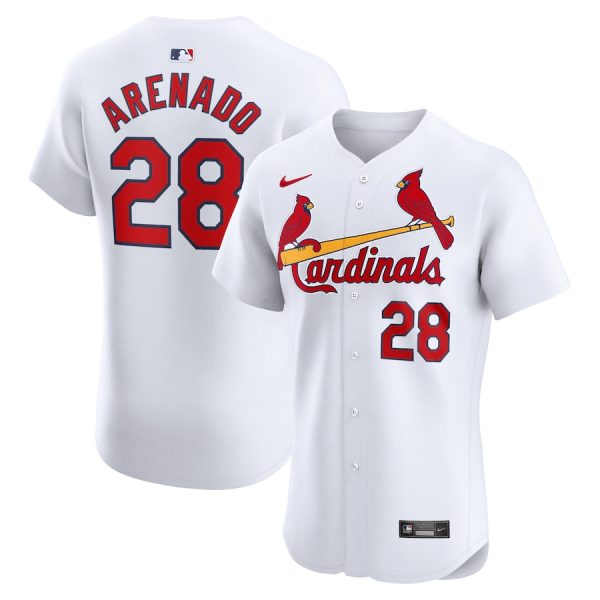 Nolan Arenado St. Louis Cardinals Nike Home Elite Player Jersey – White –