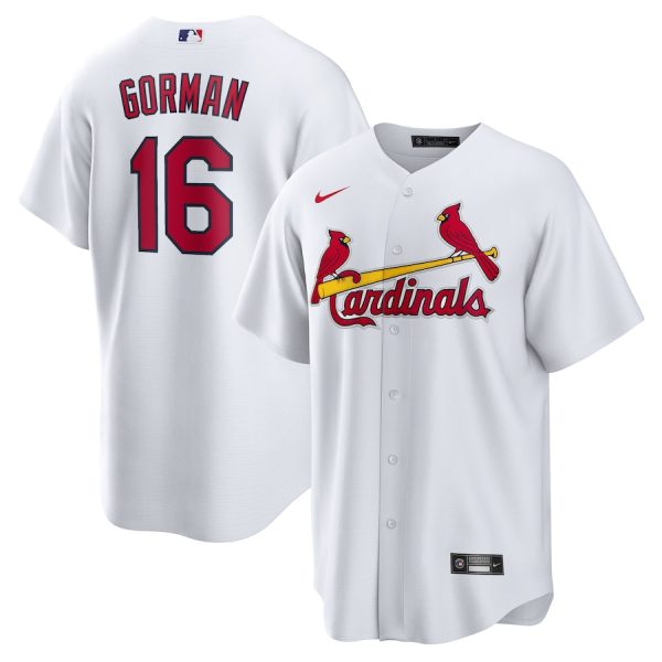 Nolan Gorman St. Louis Cardinals Nike Home Replica Jersey – White –