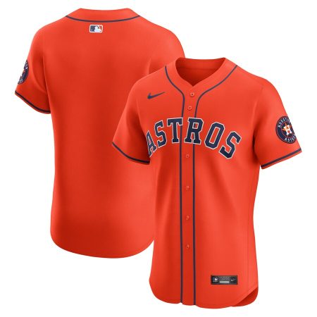 Houston Astros Nike Alternate Vapor Premier Elite Patch Jersey – Orange –