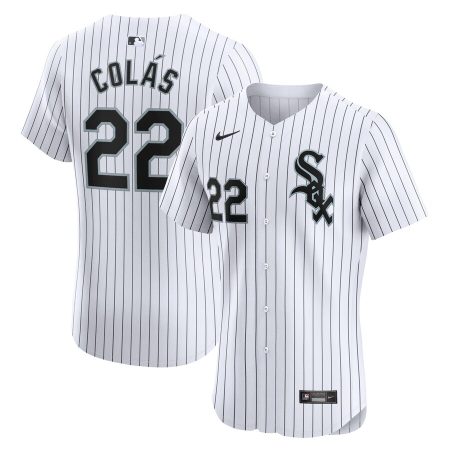 Oscar Colas Chicago White Sox Nike Home Elite Player Jersey – White –