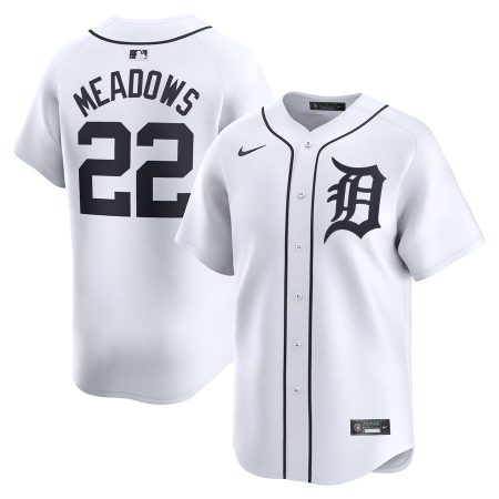 Parker Meadows Detroit Tigers Nike Home Limited Player Jersey – White –