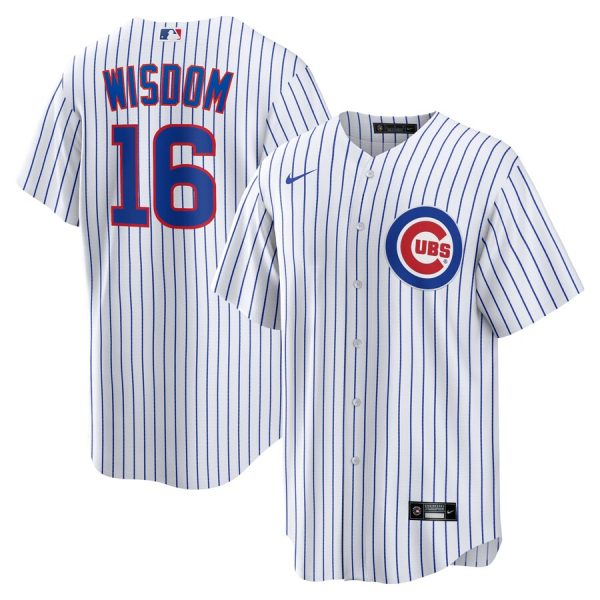 Patrick Wisdom Chicago Cubs Nike Home Replica Jersey – White –