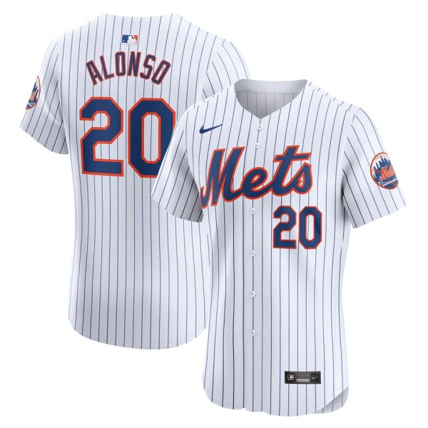 Pete Alonso New York Mets Nike Home Elite Jersey – White –