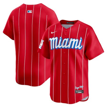 Miami Marlins Nike City Connect Limited Jersey – Red –
