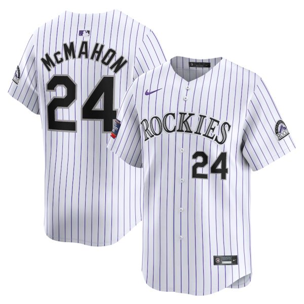 Ryan McMahon Colorado Rockies Nike 2024 MLB World Tour Mexico City Series Home Limited Player Jersey – White –
