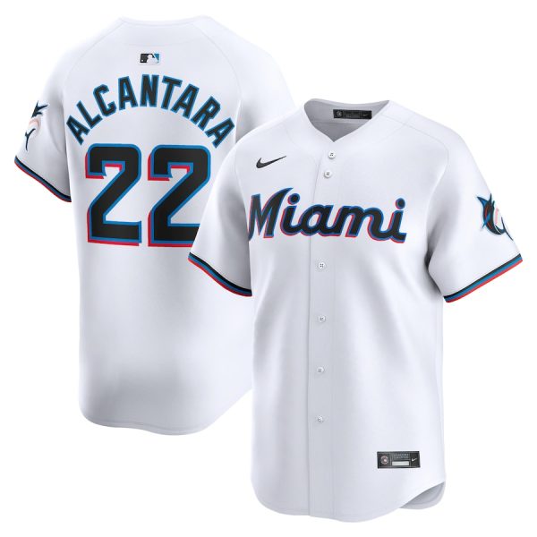 Sandy Alcantara Miami Marlins Nike Home Limited Player Jersey – White –