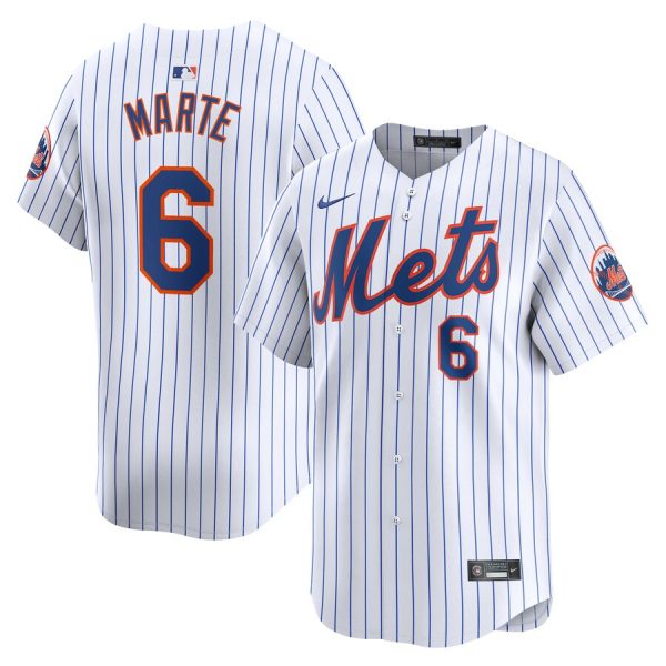 Starling Marte New York Mets Nike Home Limited Player Jersey – White –