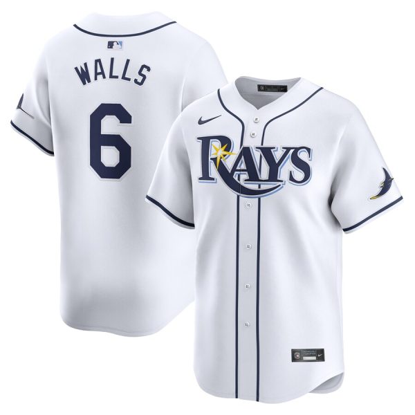Taylor Walls Tampa Bay Rays Nike Home Limited Player Jersey – White –