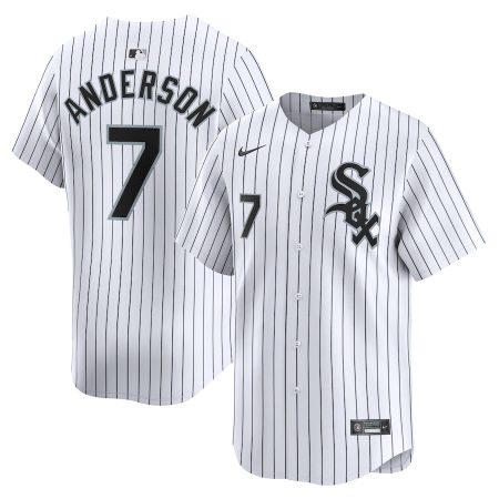 Tim Anderson Chicago White Sox Nike Home Limited Player Jersey – White –