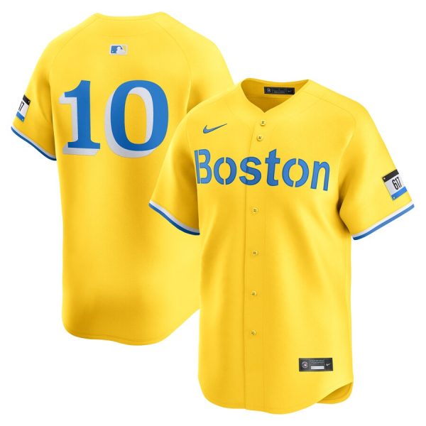 Trevor Story Boston Red Sox Nike City Connect Limited Player Jersey – Gold –