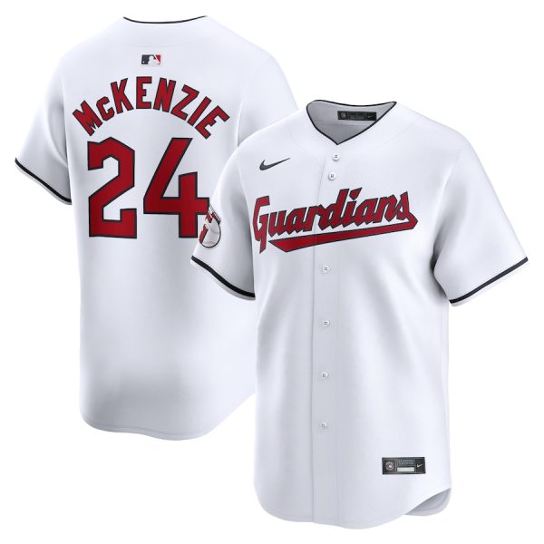 Triston McKenzie Cleveland Guardians Nike Home Limited Player Jersey – White –