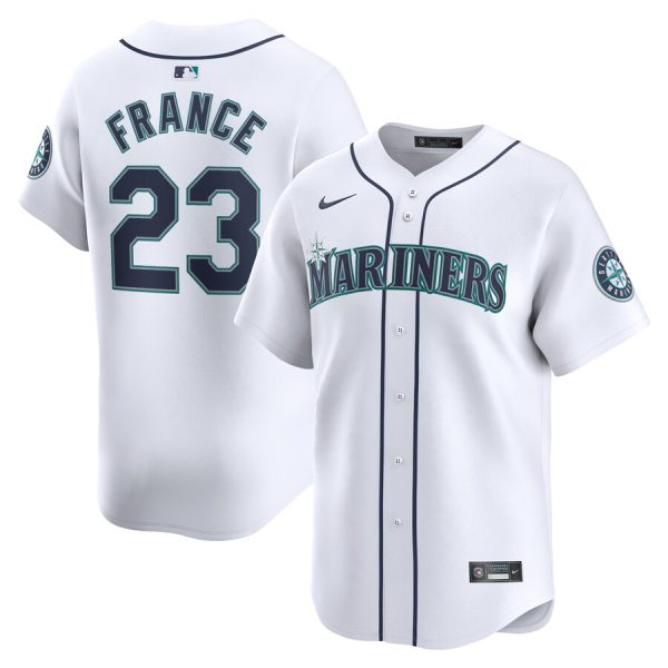 Ty France Seattle Mariners Nike Home Limited Player Jersey – White –