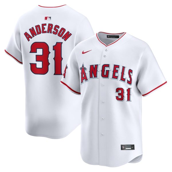 Tyler Anderson Los Angeles Angels Nike Home Limited Player Jersey – White –