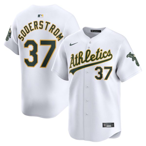 Tyler Soderstrom Oakland Athletics Nike Home Limited Player Jersey – White –