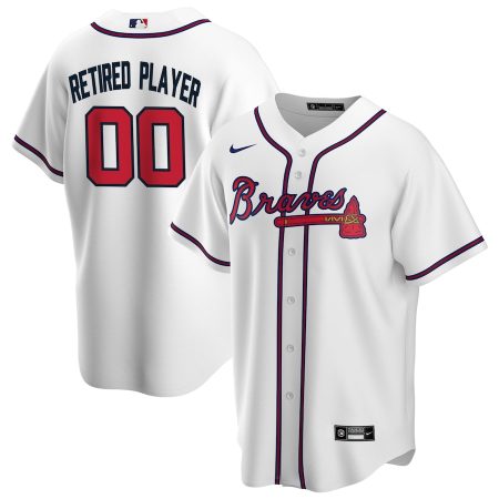 Atlanta Braves Nike Home Pick-A-Player Retired Roster Replica Jersey – White –