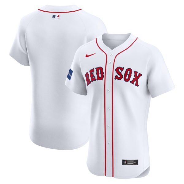 Boston Red Sox Nike Home Elite Patch Jersey – White –