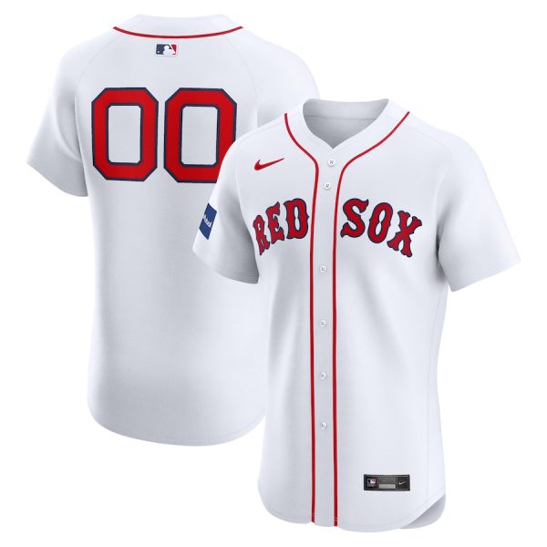 Boston Red Sox Nike Home Elite Pick-A-Player Retired Roster Patch Jersey – White –