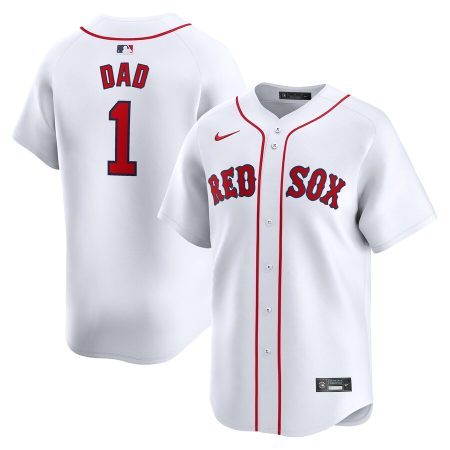 Boston Red Sox Nike #1 Dad Home Limited Jersey – White –