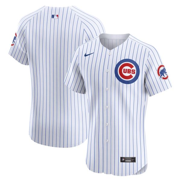 Chicago Cubs Nike Home Elite Jersey – White –