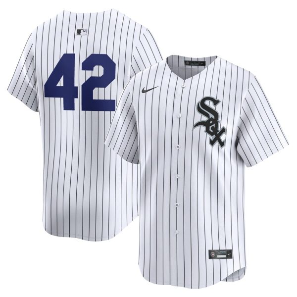Chicago White Sox Nike 2024 Jackie Robinson Day Home Limited Jersey – White –