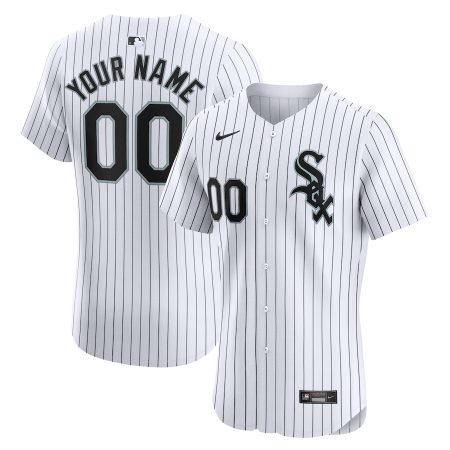 Chicago White Sox Nike Home Elite Custom Jersey – White –