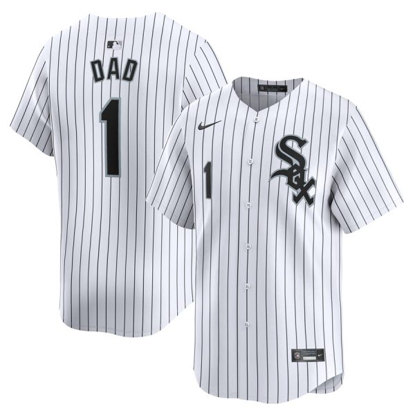 Chicago White Sox Nike #1 Dad Home Limited Jersey – White –