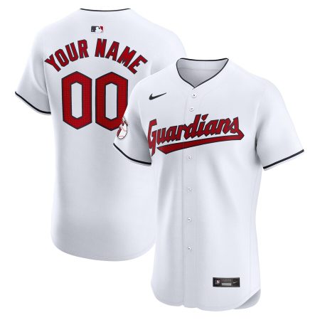Cleveland Guardians Nike Home Elite Custom Jersey – White –