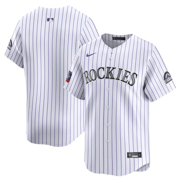 Colorado Rockies Nike 2024 MLB World Tour Mexico City Series Home Limited Jersey – White –