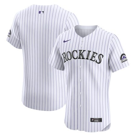 Colorado Rockies Nike Home Elite Jersey – White –