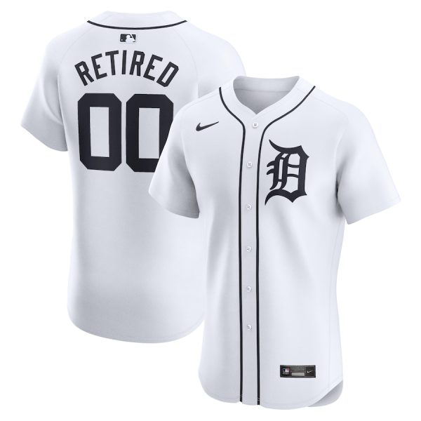 Detroit Tigers Nike Home Elite Pick-A-Player Retired Roster Jersey – White –