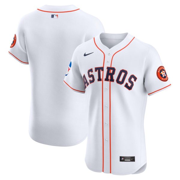 Houston Astros Nike Home Elite Patch Jersey – White –