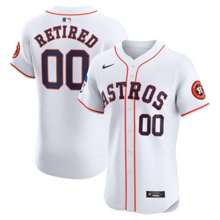 Houston Astros Nike Home Elite Pick-A-Player Retired Roster Patch Jersey – White –