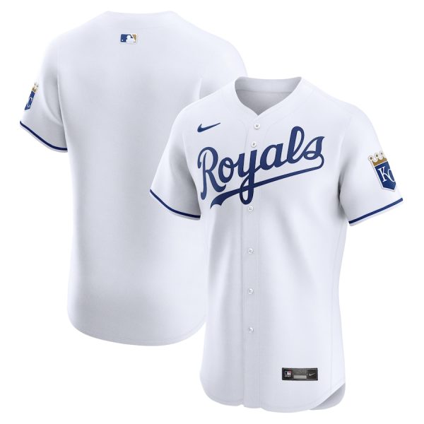 Kansas City Royals Nike Home Elite Jersey – White –