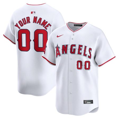 Los Angeles Angels Nike Home Limited Custom Jersey – White –