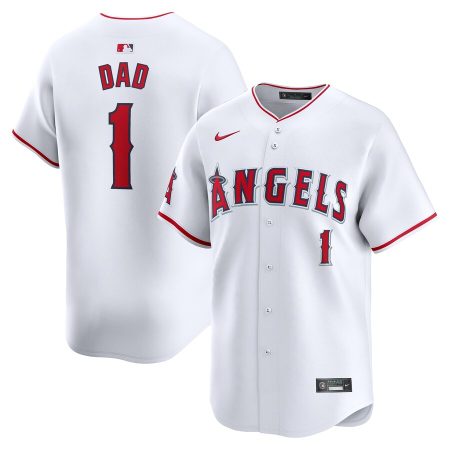 Los Angeles Angels Nike #1 Dad Home Limited Jersey – White –
