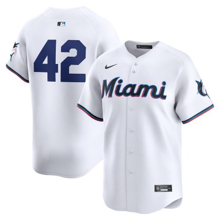Miami Marlins Nike 2024 Jackie Robinson Day Home Limited Jersey – White –
