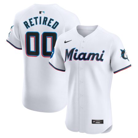Miami Marlins Nike Home Elite Pick-A-Player Retired Roster Patch Jersey – White –