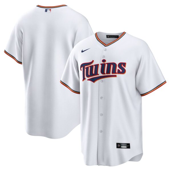 Minnesota Twins Nike Home Blank Replica Jersey – White –