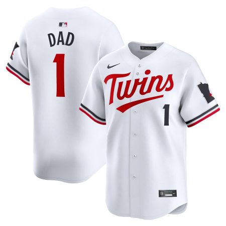 Minnesota Twins Nike #1 Dad Home Limited Jersey – White –