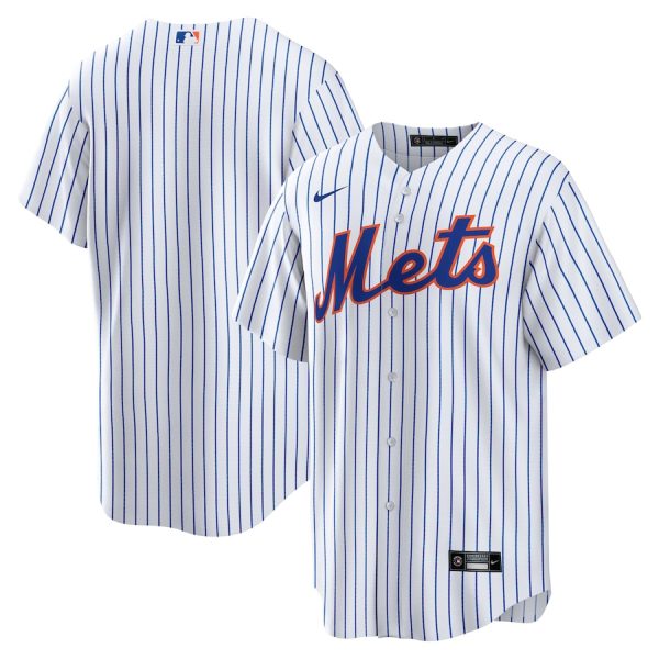 New York Mets Nike Home Blank Replica Jersey – White –