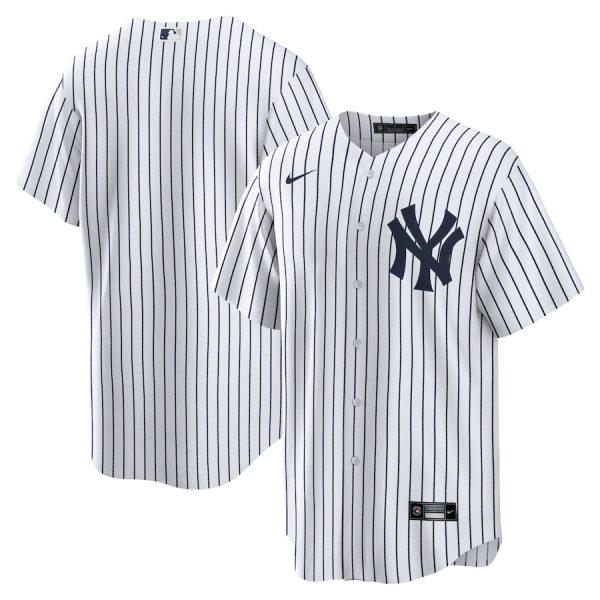 New York Yankees Nike Home Blank Replica Jersey – White –