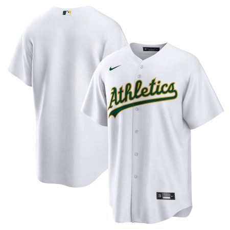 Oakland Athletics Nike Home Blank Replica Jersey – White –