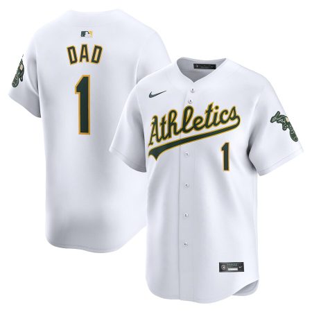Oakland Athletics Nike #1 Dad Home Limited Jersey – White –