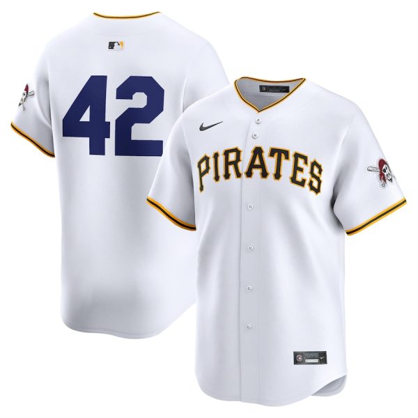 Pittsburgh Pirates Nike 2024 Jackie Robinson Day Home Limited Jersey – White –