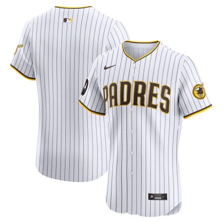 San Diego Padres Nike Home Elite Patch Jersey – White –