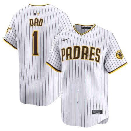 San Diego Padres Nike #1 Dad Home Limited Jersey – White –
