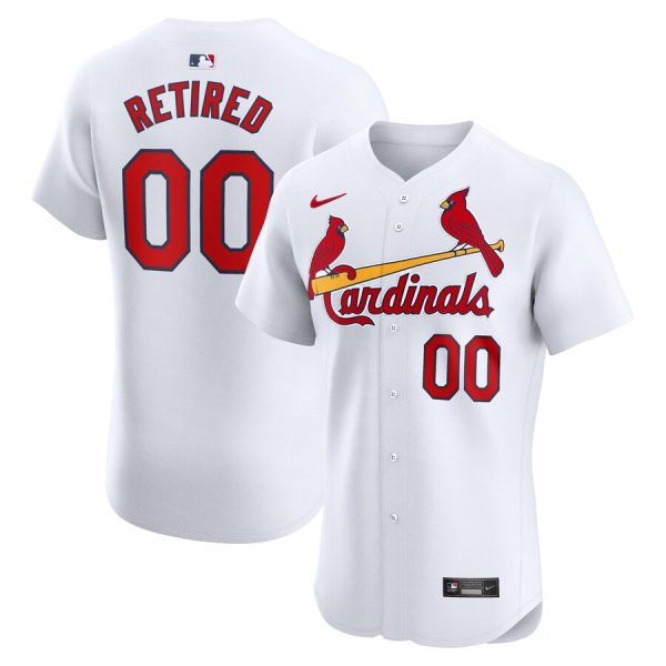 St. Louis Cardinals Nike Home Elite Pick-A-Player Retired Roster Jersey – White –