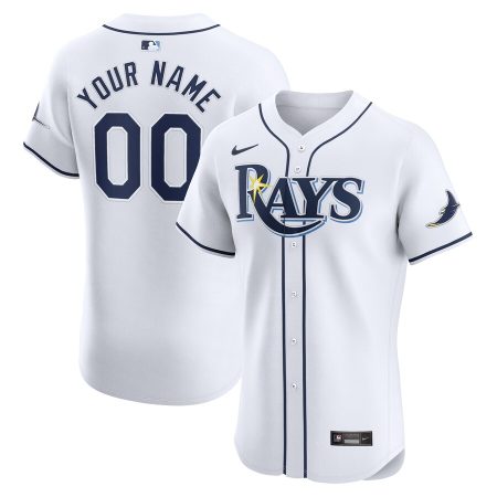 Tampa Bay Rays Nike Home Elite Custom Jersey – White –